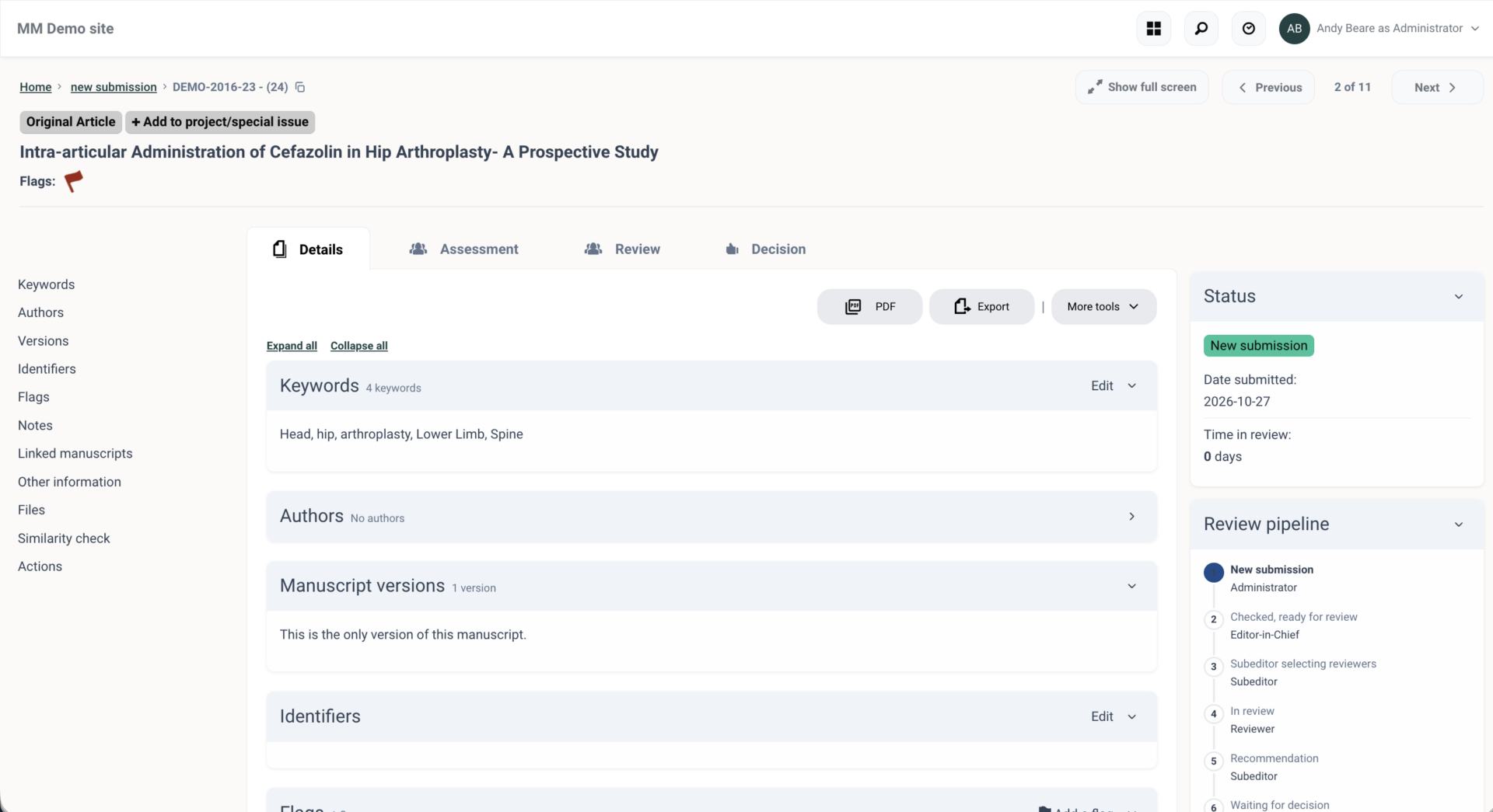 Skærmbillede 2026-10-27 kl. 13.47.20 peer review system platform, fully-featured for editors